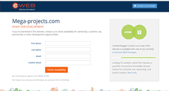 Desktop Screenshot of mega-projects.com